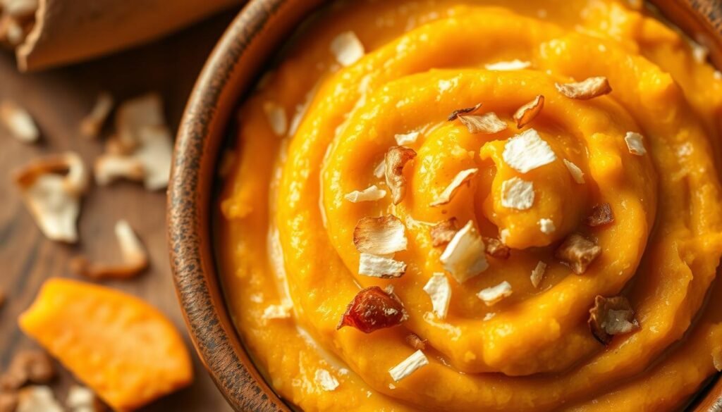 sweet potato mash with coconut