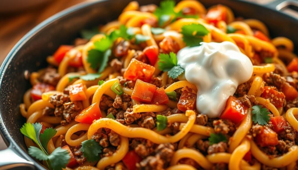 taco pasta skillet