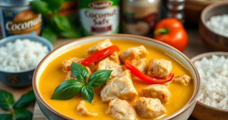 How to Make Thai Coconut Curry Chicken with Pantry Staples