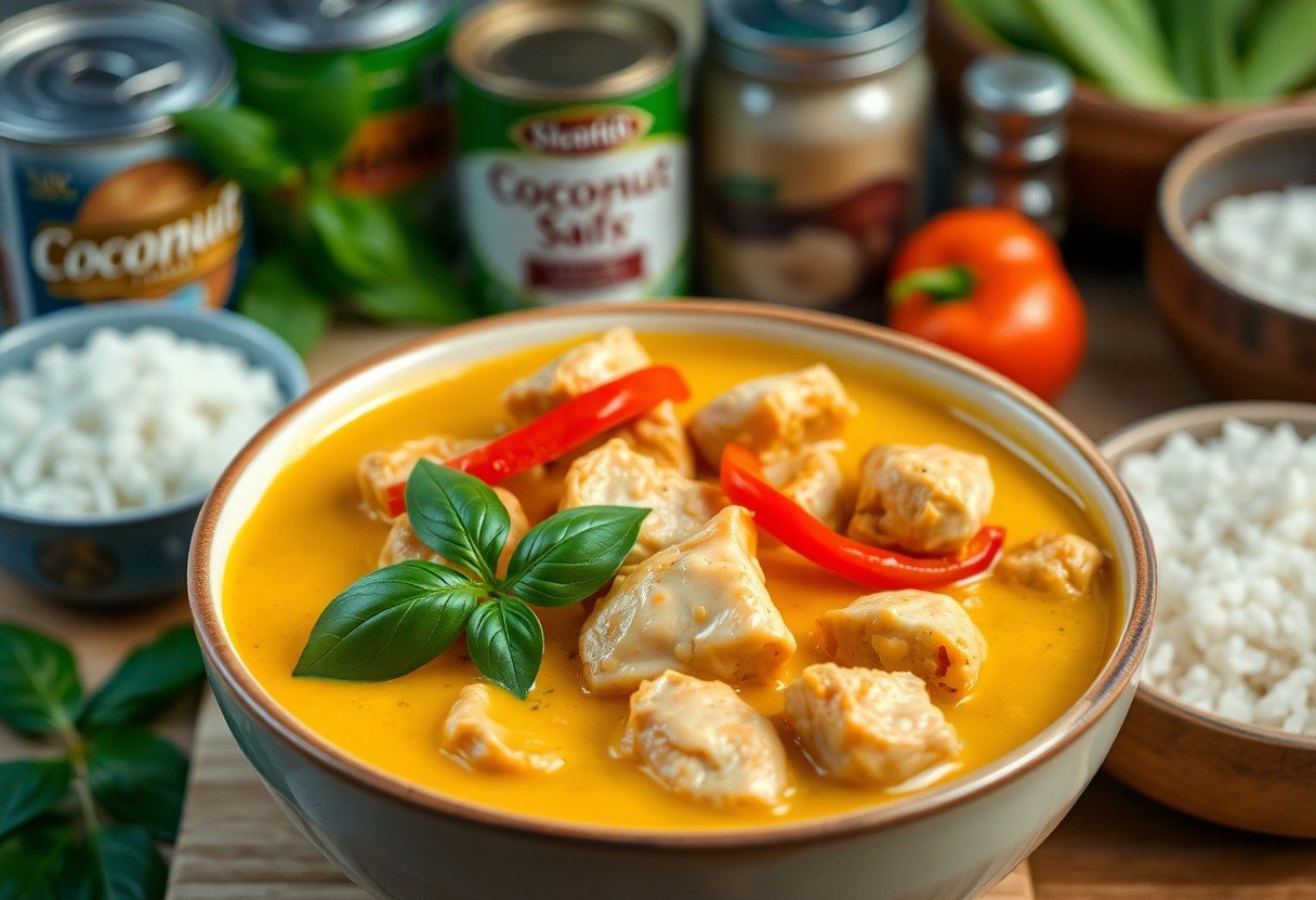How to Make Thai Coconut Curry Chicken with Pantry Staples