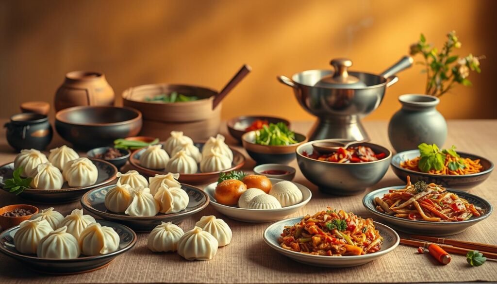 traditional Chinese cooking plating
