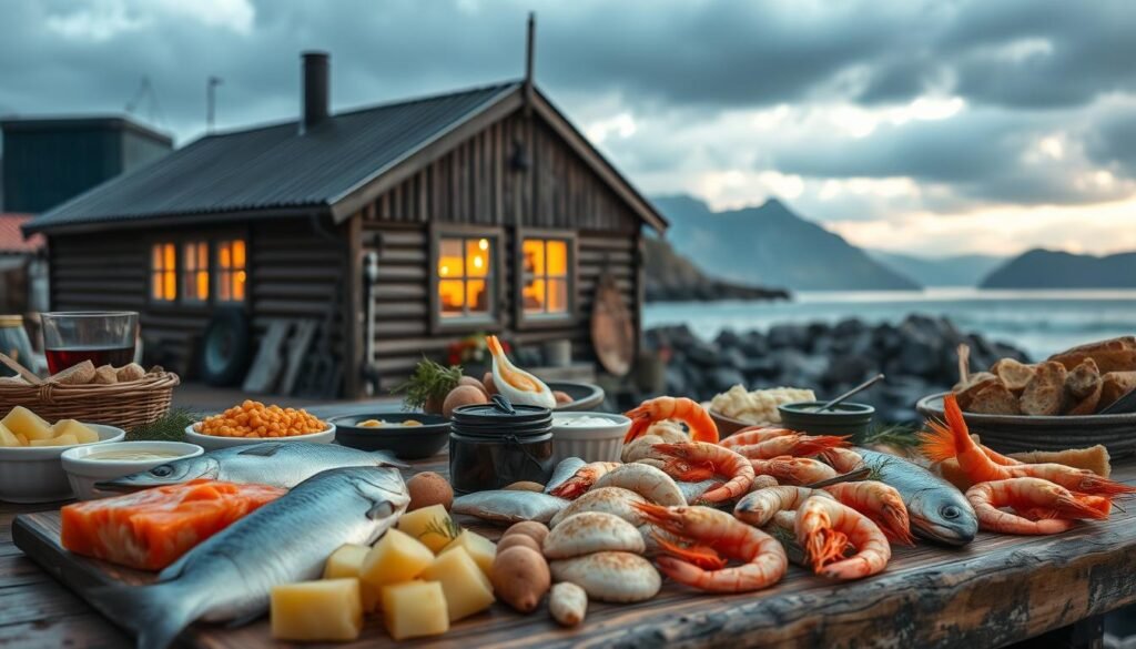 traditional Norwegian seafood