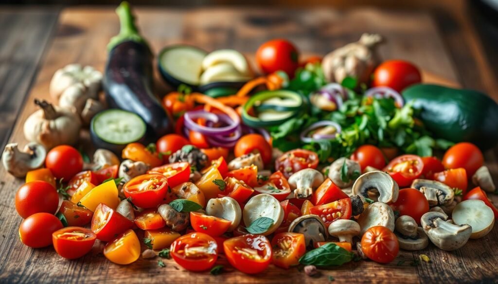unique veggie pizza ingredients