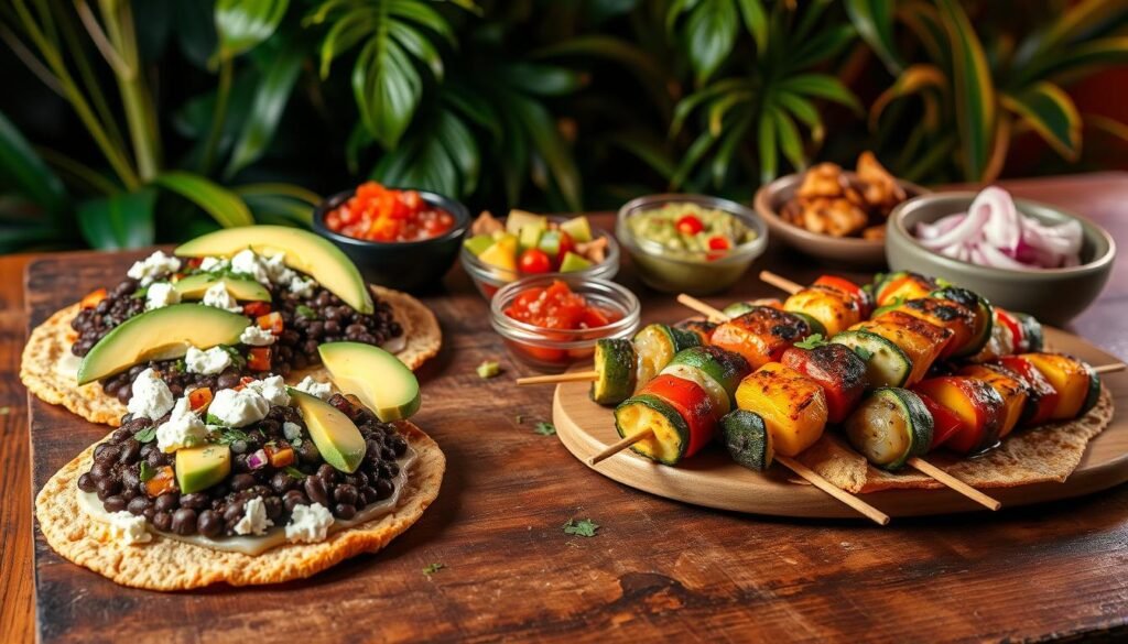 vegetarian Mexican tapas