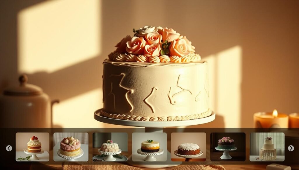 vintage cake social media trends