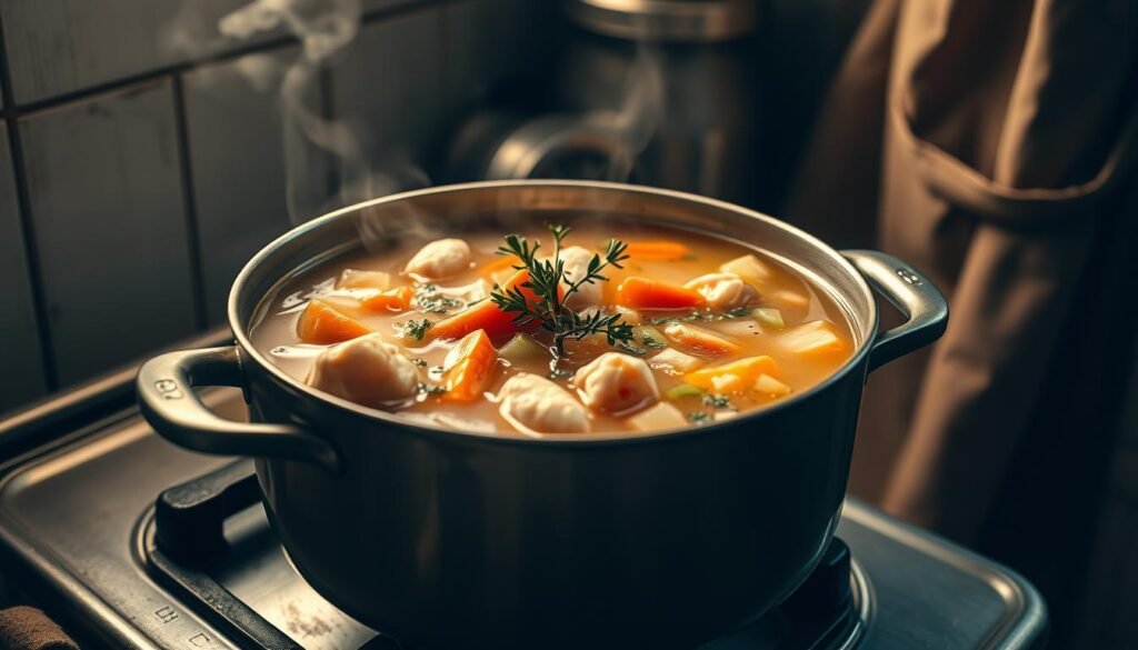 comfort chicken soup