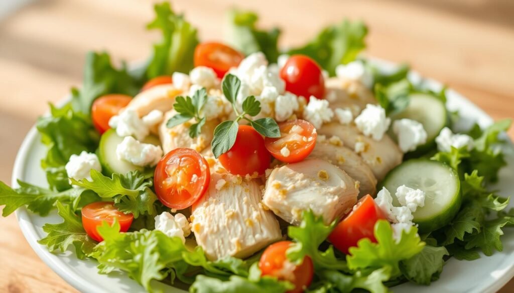 light chicken salads for dinner
