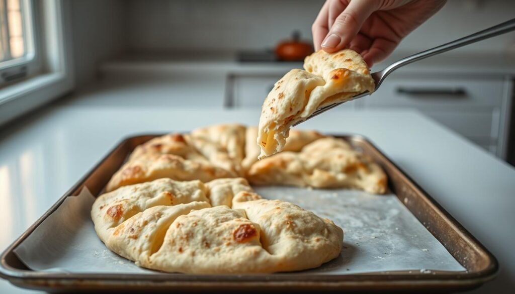 reheating pizza bread