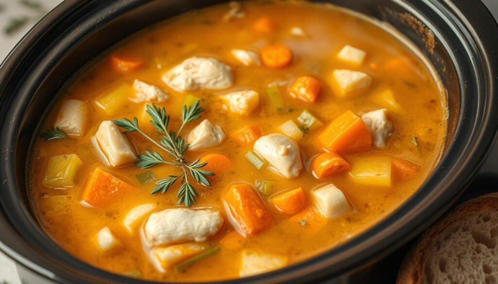slow cooker chicken soup