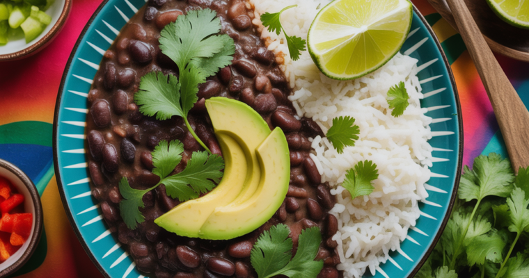 Cuban Black Beans and Rice Vegan Recipe