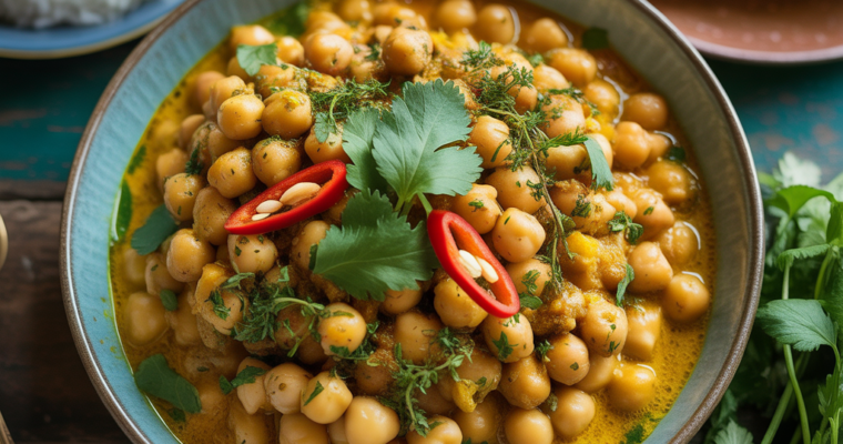 Easy Jamaican Vegan Curry Chickpeas Recipe