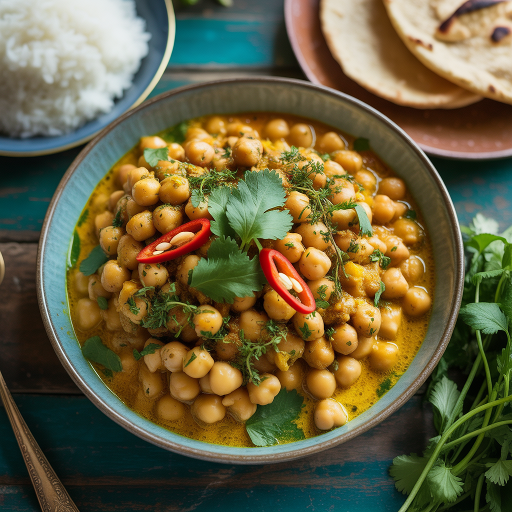 Easy Jamaican Vegan Curry Chickpeas Recipe