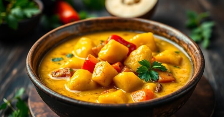 Caribbean Breadfruit Curry (Plant-Based)