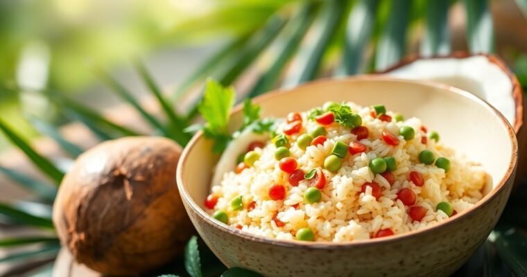 Caribbean Coconut Rice and Peas (Plant-Based)