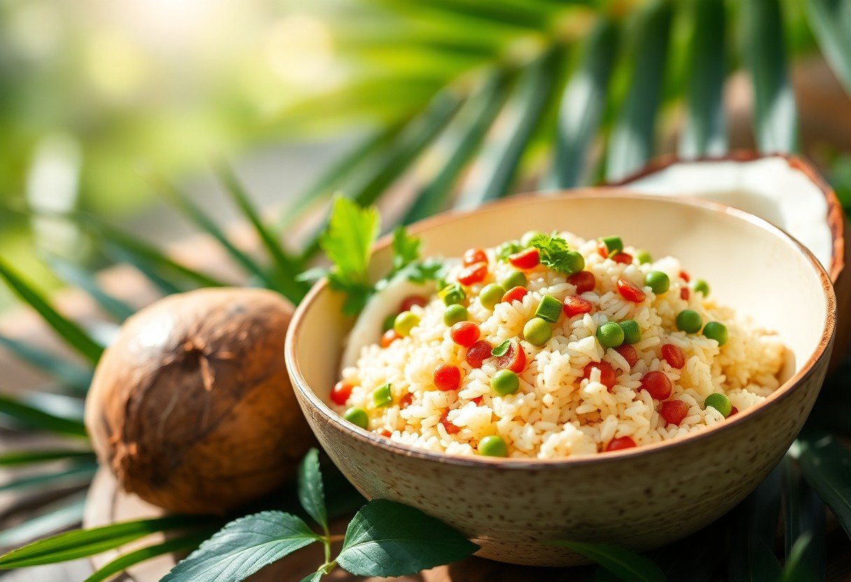 Caribbean Coconut Rice and Peas (Plant-Based)