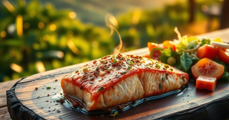 Caribbean Salmon: Tropical Fish with Island Spice