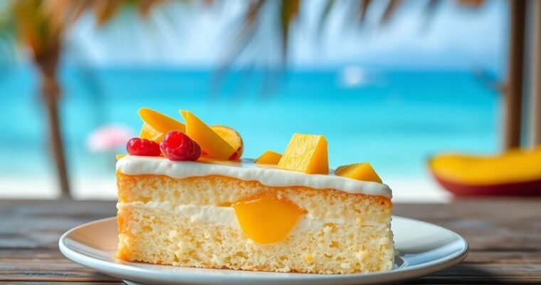 Easy Tres Leches Cake with Caribbean Twist Recipe