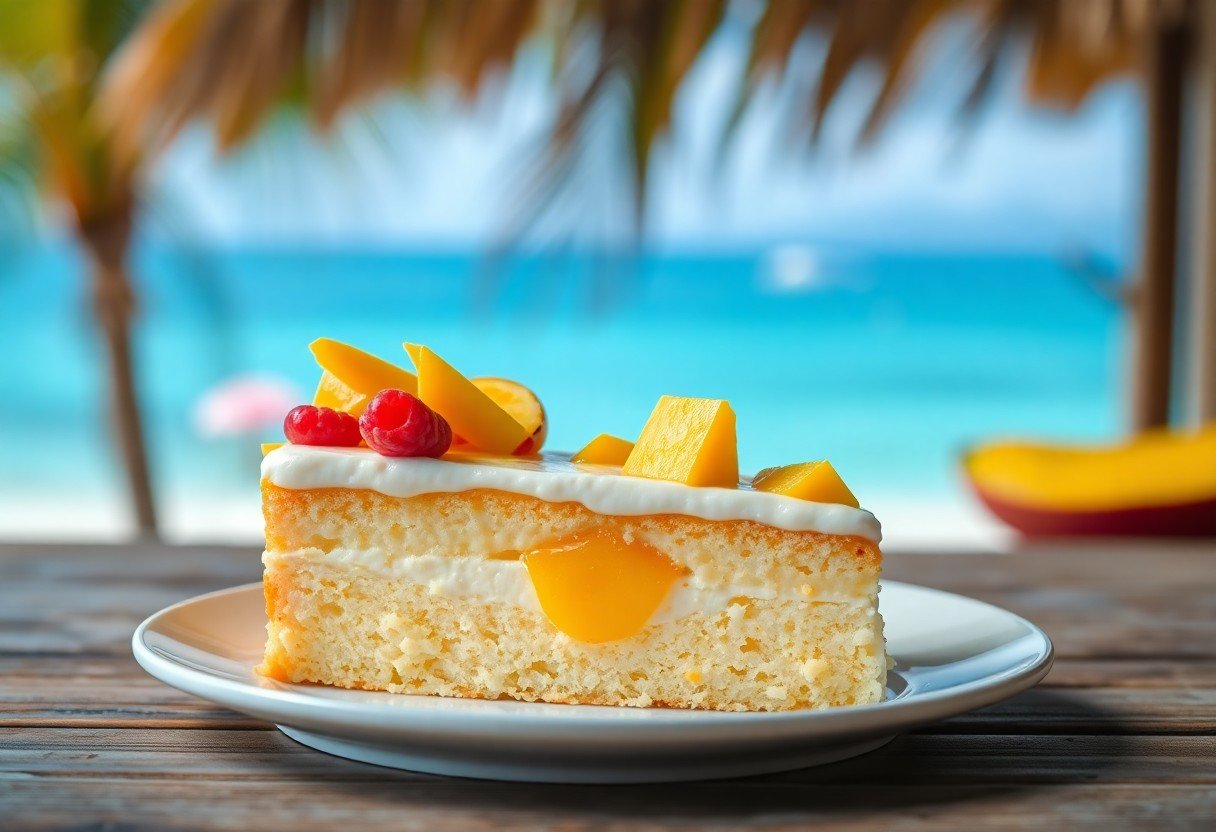 Easy Tres Leches Cake with Caribbean Twist Recipe