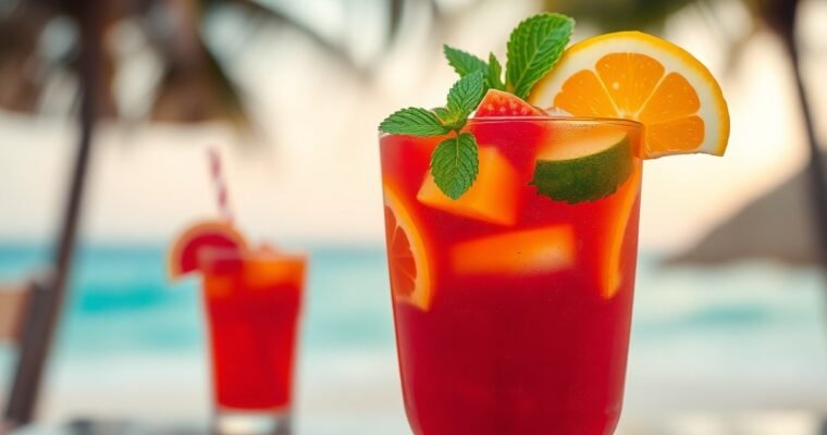 Traditional Caribbean Rum Punch Recipe – Colorful, Strong, and Absolutely Delicious1