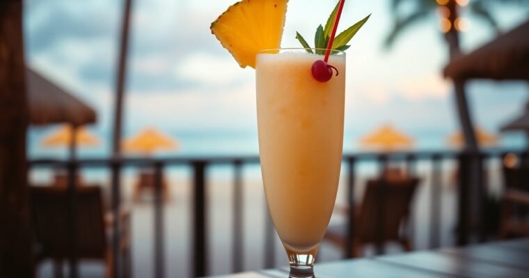 Easy Piña Colada Recipe – Traditional Puerto Rican Blended Drink