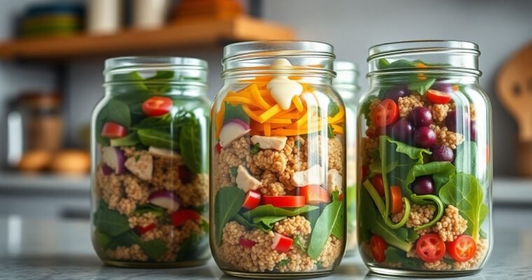Mason Jar Chicken Salads That Stay Fresh All Week