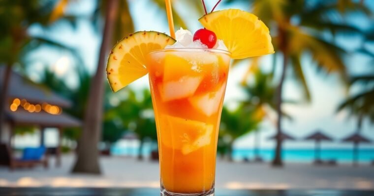 Goombay Smash Recipe – Sweet, Tropical, and Heavy on Rum from Bahamas
