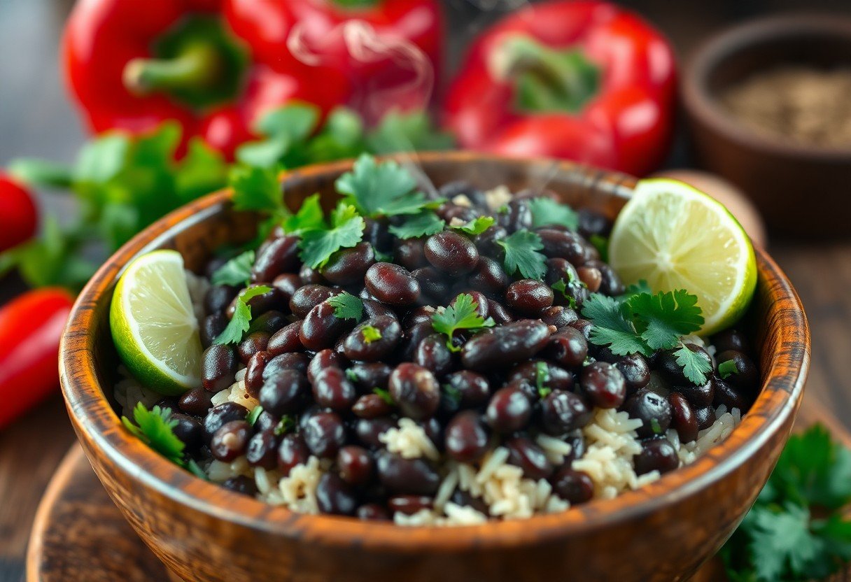 Fast Caribbean Black Beans and Rice – One-Pot Dinner