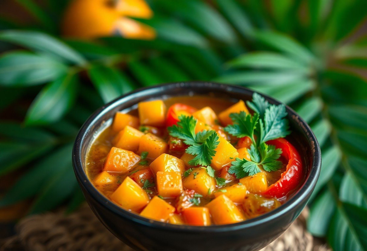 Vegan Caribbean Sweet Potato and Coconut Stew