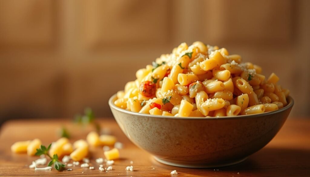 A delectable, creamy orzo dish set against a softly blurred background. In the foreground, a bowl filled with tender, pearl-like orzo pasta, coated in a rich, velvety sauce. Hints of fresh herbs and grated Parmesan cheese add depth and flavor. Warm, ambient lighting bathes the scene, creating a cozy, inviting atmosphere. The camera captures the dish at a slight angle, highlighting the creamy texture and alluring presentation. This sumptuous one-pot masterpiece showcases the versatility and comfort of orzo, a delightful small pasta that shines in this indulgent culinary creation. A delectable, creamy orzo dish set against a softly blurred background. In the foreground, a bowl filled with tender, pearl-like orzo pasta, coated in a rich, velvety sauce. Hints of fresh herbs and grated Parmesan cheese add depth and flavor. Warm, ambient lighting bathes the scene, creating a cozy, inviting atmosphere. The camera captures the dish at a slight angle, highlighting the creamy texture and alluring presentation. This sumptuous one-pot masterpiece showcases the versatility and comfort of orzo, a delightful small pasta that shines in this indulgent culinary creation.